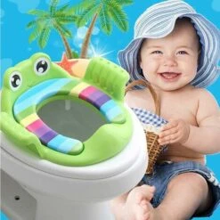 AUIHD Siège D'entraînement De Toilette Pour Bébé, Siège De Sécurité Pour Enfant Avec Accoudoirs Filles Garçons Formation De Toilette En Plein Air Voyage Bébé Tapis De Pot -Geberit || Grohe || ALLIBERT Soldes 81297340 3