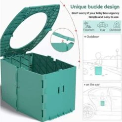 Pot De Bébé, Toilette Pliante Pour Enfants, Entraîneur De Pot De Toilette Pour Chaise D'enfant En Bas âge, Siège De Pot Portable -Geberit || Grohe || ALLIBERT Soldes 81322630 3