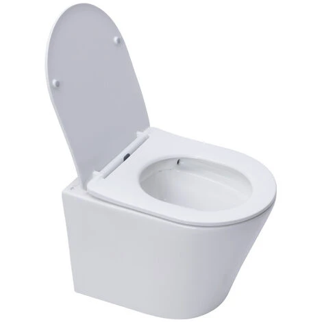 Swiss Aqua Technologies Pack WC Bati-support Autoportant + Cuvette SAT Infinitio Sans Bride + Abattant Soft Close + Plaque Blanche 4 Swiss Aqua Technologies Pack WC Bati-support Autoportant + Cuvette SAT Infinitio Sans Bride + Abattant Soft Close + Plaque Blanche – Image 2