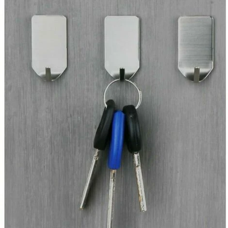 8 Crochets, Crochets Minces, Crochets Collants, Crochets à Serviettes, Crochets à Vêtements, Crochet Simple, Crochet En Acier Inoxydable, Rectangulaire 7 8 Crochets, Crochets Minces, Crochets Collants, Crochets à Serviettes, Crochets à Vêtements, Crochet Simple, Crochet En Acier Inoxydable, Rectangulaire – Image 5