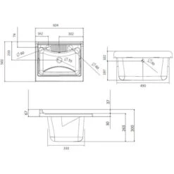 Bac à Laver Avec Meuble En PVC Blanc 60x50 Cm Mod. Garden -Geberit || Grohe || ALLIBERT Soldes 83907868 4