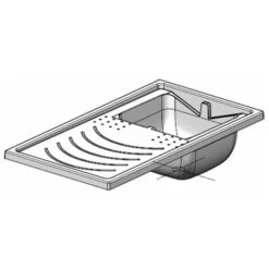 Bac à Laver Avec Meuble Cache Lave Linge En PVC Blanc 109x60 Cm Mod. Silvestro -Geberit || Grohe || ALLIBERT Soldes 83907872 4