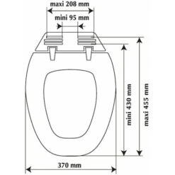 ALLIBERT Abattant WC En Bois Compressé - Fermeture Progressive Et Déclipsable SERENITY 2 Blanc -Geberit || Grohe || ALLIBERT Soldes 8439529 4