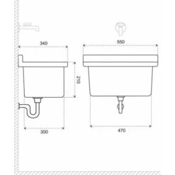 Lavabo Pilote Extrieur En Rsine 50x34 Cm -Geberit || Grohe || ALLIBERT Soldes 85804457 5