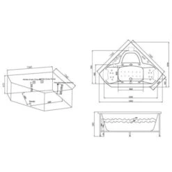 Baignoire Balnéo Maloya 28 Jets -Geberit || Grohe || ALLIBERT Soldes 8583034 5