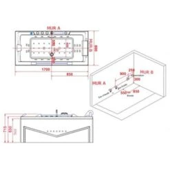 Baignoire Balnéo G-Cleveland 46 Jets 11 Baignoire Balnéo G-Cleveland 46 Jets -Geberit || Grohe || ALLIBERT Soldes 8583278 5