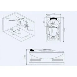 Baignoire Balnéo D-Bounty 47 Jets -Geberit || Grohe || ALLIBERT Soldes 8583281 5