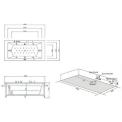 Baignoire Balnéo London 32 Jets -Geberit || Grohe || ALLIBERT Soldes 8583291 3