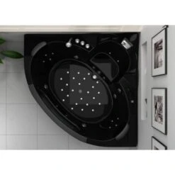 Baignoire Balnéo Manhattan Black 38 Jets -Geberit || Grohe || ALLIBERT Soldes 8583295 3