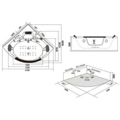 Baignoire Balnéo Bresilia 44 Jets -Geberit || Grohe || ALLIBERT Soldes 8583297 4