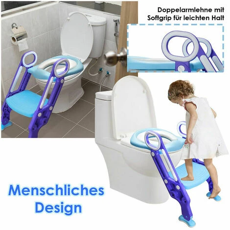 Siège De Toilette Pour Entraîneur De Toilette Avec Escalier Pour Siège De Toilette Antidérapant Pour 1 à 7 Enfants 5 Siège De Toilette Pour Entraîneur De Toilette Avec Escalier Pour Siège De Toilette Antidérapant Pour 1 à 7 Enfants – Image 3