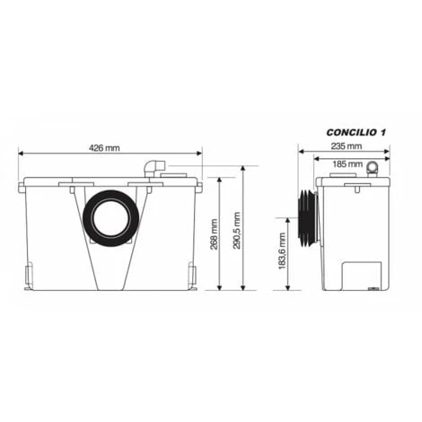 Broyeur WC 1 Entrée - Fabrication Francaise 4 Broyeur WC 1 Entrée - Fabrication Francaise – Image 2