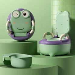 AUFUN Pot De Toilette Pour Enfant Siège De Toilette Baby Potty Avec Poignées Pour Tout-petits (vert, Classique) 11 AUFUN Pot De Toilette Pour Enfant Siège De Toilette Baby Potty Avec Poignées Pour Tout-petits (vert, Classique) -Geberit || Grohe || ALLIBERT Soldes 87110006 5