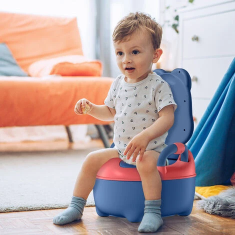 AUFUN Pot De Toilette Pour Enfant Siège De Toilette Baby Potty Avec Poignées Pour Tout-petits (bleu, Classique) 6 AUFUN Pot De Toilette Pour Enfant Siège De Toilette Baby Potty Avec Poignées Pour Tout-petits (bleu, Classique) – Image 4