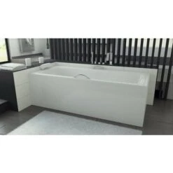 Baignoire VENETO Avec Tablier 140/150 X 70 Et 160/170 X 75 - Dimensions: 170 X 75 Cm