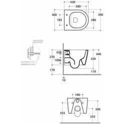 Cuvette De Toilette 43 Cm + Housse De Siège à Fermeture Amortie Globo Forty FOS06+FOR22 8 Cuvette De Toilette 43 Cm + Housse De Siège à Fermeture Amortie Globo Forty FOS06+FOR22 -Geberit || Grohe || ALLIBERT Soldes 87893831 3