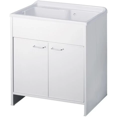 Armoire à Linge 2 Portes 80x50cm Planche En Bois 9010K Negrari 3 Armoire à Linge 2 Portes 80x50cm Planche En Bois 9010K Negrari