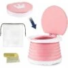 Toilette Pliante Pour Enfants, Pot De Voyage (rose) 245CM -Geberit || Grohe || ALLIBERT Soldes 88918986 1