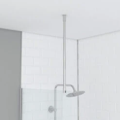 Barre De Fixation Plafond Pour Douche A L'italienne - BARRE DE FIXATION PLAFOND 60cm RECOUPABLE