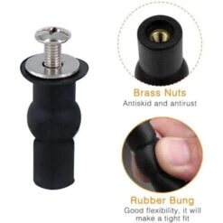 Abattant WC Fixations Charnières Accessoire De Fixation Pour Abattant Convient à Toutes Les Toilettes(18mm) Guazhuni 9 Abattant WC Fixations Charnières Accessoire De Fixation Pour Abattant Convient à Toutes Les Toilettes(18mm) Guazhuni -Geberit || Grohe || ALLIBERT Soldes 90444885 3