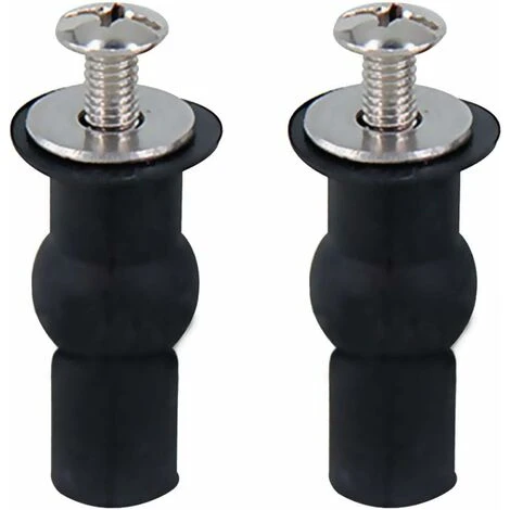 Abattant WC Fixations Charnières, 2 Pièces Store Charnières Trou De Fixation Extensible Caoutchouc Vis Convient à Toutes Les Toilettes (noir) 3 Abattant WC Fixations Charnières, 2 Pièces Store Charnières Trou De Fixation Extensible Caoutchouc Vis Convient à Toutes Les Toilettes (noir)