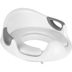 Hofuton Réducteur Toilette Enfant - Siège Réducteur WC Pour Enfants Antidérapant Avec Poignées Et Assise Rembourrée - Blanc -Geberit || Grohe || ALLIBERT Soldes 91339081 5