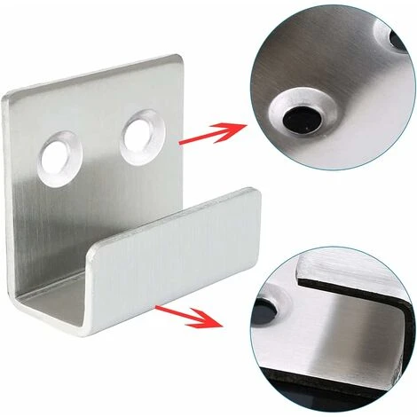 8 Pcs Crochet Mural, Inoxydable Fixation Miroir Mural Charge 50 Kg Pour Bain Cuisine Crochet Robuste Tuile En Céramique Cadre Photo Présentoir 5 8 Pcs Crochet Mural, Inoxydable Fixation Miroir Mural Charge 50 Kg Pour Bain Cuisine Crochet Robuste Tuile En Céramique Cadre Photo Présentoir – Image 3