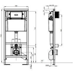 Villeroy & Boch Viconnect Pro Pack Bâti Support Pour WC Suspendu + Plaque De Déclenchement Double Touche Chrome Mat (92214469) -Geberit || Grohe || ALLIBERT Soldes 91936583 4