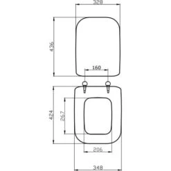 ABATTANT POUR WC MODÈLE CONCA IDEAL STANDARD BLANC EUROPÉEN -Geberit || Grohe || ALLIBERT Soldes 92200929 5