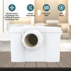 WC Broyeur Sanitair Pompe De Relevage 600W Filtre + Sanialarm -Geberit || Grohe || ALLIBERT Soldes 9228753 4