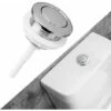Bouton De Chasse D'eau Pour Toilettes 38 Mm Bouton Poussoir Simple Pour Chasse D'eau De Toilette -Geberit || Grohe || ALLIBERT Soldes 92645149 1