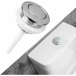 Bouton De Chasse D'eau Pour Toilettes 38 Mm Bouton Poussoir Simple Pour Chasse D'eau De Toilette