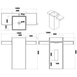 Vasque Totem En Solid Surface Réf : SDPW31 -Geberit || Grohe || ALLIBERT Soldes 9285674 3