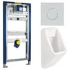 Pack Complet Bâti Support Urinoir Geberit Et Urinoir FUSION Arrivée Par L'arrière -Geberit || Grohe || ALLIBERT Soldes 92947673 1