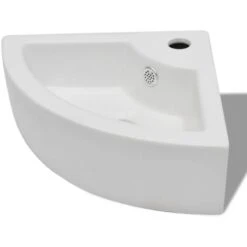 Lavabo Avec Trou De Trop-plein 45x32x12,5 Cm Blanc VidaXL