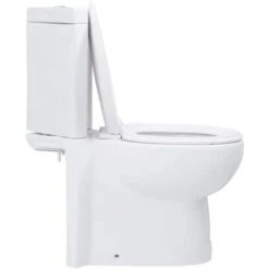 Toilette D'angle Céramique Blanc VidaXL -Geberit || Grohe || ALLIBERT Soldes 929850 4