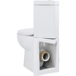 Toilette D'angle Céramique Blanc VidaXL -Geberit || Grohe || ALLIBERT Soldes 929850 5