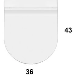 Cuvette Suspendue Avec Système De Fixation 43x36 Globo Forty3 FOS06 Blanc - Globo BI -Geberit || Grohe || ALLIBERT Soldes 9383193 3