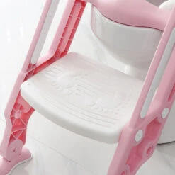 Toilette Enfant Réducteur WC,Adaptateur De WC Portable Avec Marche,Coussinet Antidérapant Avec Poignées,Tabouret Pliable, Blanc Rose 11 Toilette Enfant Réducteur WC,Adaptateur De WC Portable Avec Marche,Coussinet Antidérapant Avec Poignées,Tabouret Pliable, Blanc Rose -Geberit || Grohe || ALLIBERT Soldes 93886637 5