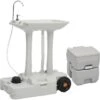 WC Chimique Portable Ensemble De Toilette Et Support De Lavage Des Mains De Camping 88246 -Geberit || Grohe || ALLIBERT Soldes 94120998 1