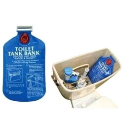 TOILET TANK BANK Insert De Réservoir De Chasse Dispositif D'économie D'eau WC Bancaire Du Réservoir