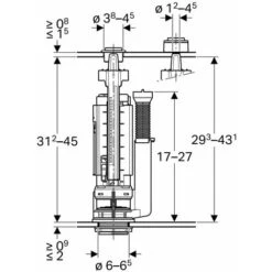 Geberit Mécanisme De Chasse Complet Double Touche Type 290-380 Alimentation Latérale, Laiton 3/8 8 Geberit Mécanisme De Chasse Complet Double Touche Type 290-380 Alimentation Latérale, Laiton 3/8 -Geberit || Grohe || ALLIBERT Soldes 9589140 3