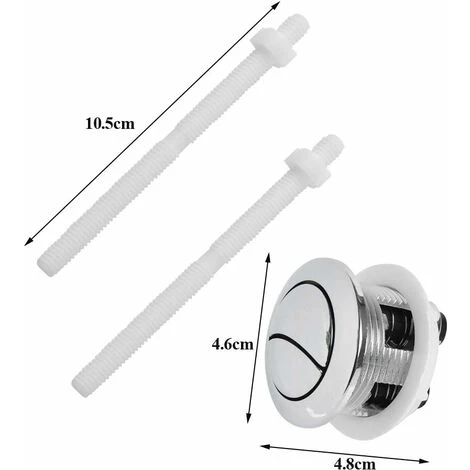 Mélangeur De Lavabo Lot De 2 Boutons Pression Universels Pour Réservoir D'eau De WC - 38 Mm - Double Chasse D'eau - Bouton Pop-up - Double Bouton De Chasse D'eau Standard SOEKAVIA 4 Mélangeur De Lavabo Lot De 2 Boutons Pression Universels Pour Réservoir D'eau De WC - 38 Mm - Double Chasse D'eau - Bouton Pop-up - Double Bouton De Chasse D'eau Standard SOEKAVIA – Image 2