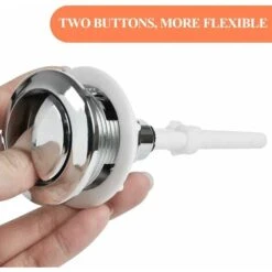 Mélangeur De Lavabo Lot De 2 Boutons Pression Universels Pour Réservoir D'eau De WC - 38 Mm - Double Chasse D'eau - Bouton Pop-up - Double Bouton De Chasse D'eau Standard SOEKAVIA 10 Mélangeur De Lavabo Lot De 2 Boutons Pression Universels Pour Réservoir D'eau De WC - 38 Mm - Double Chasse D'eau - Bouton Pop-up - Double Bouton De Chasse D'eau Standard SOEKAVIA -Geberit || Grohe || ALLIBERT Soldes 96337973 4