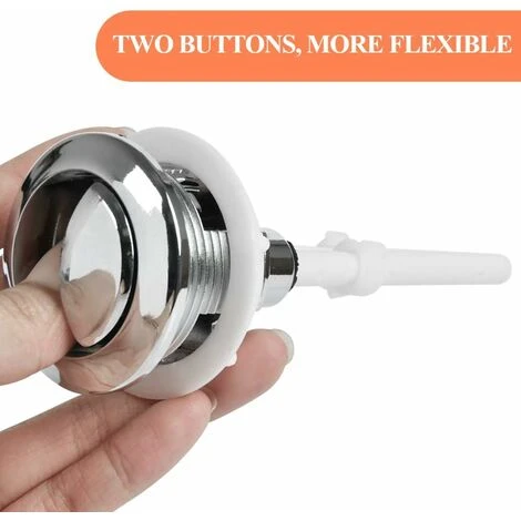 Mélangeur De Lavabo Lot De 2 Boutons Pression Universels Pour Réservoir D'eau De WC - 38 Mm - Double Chasse D'eau - Bouton Pop-up - Double Bouton De Chasse D'eau Standard SOEKAVIA 6 Mélangeur De Lavabo Lot De 2 Boutons Pression Universels Pour Réservoir D'eau De WC - 38 Mm - Double Chasse D'eau - Bouton Pop-up - Double Bouton De Chasse D'eau Standard SOEKAVIA – Image 4