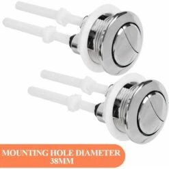 Mélangeur De Lavabo Lot De 2 Boutons Pression Universels Pour Réservoir D'eau De WC - 38 Mm - Double Chasse D'eau - Bouton Pop-up - Double Bouton De Chasse D'eau Standard SOEKAVIA 11 Mélangeur De Lavabo Lot De 2 Boutons Pression Universels Pour Réservoir D'eau De WC - 38 Mm - Double Chasse D'eau - Bouton Pop-up - Double Bouton De Chasse D'eau Standard SOEKAVIA -Geberit || Grohe || ALLIBERT Soldes 96337973 5