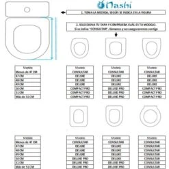 ABATTANT DE TOILETTE WC JAPONAIS SMART NASHI DELUXE PRO -Geberit || Grohe || ALLIBERT Soldes 96370705 5