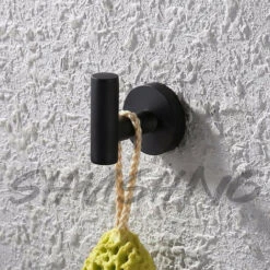 Crochet Mural Porte-serviettes De Salle De Bain Crochet Crochets En Acier Inoxydable Noir Mat SUS304 Porte-vêtements Porte-serviettes Stockage 2 Pièces KAEJYIUT -Geberit || Grohe || ALLIBERT Soldes 97012882 4