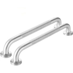 2 X 40 Cm, Barres D'appui Pour La Douche En Acier Inoxydable 304 Avec Poignée Antidérapante, Barres D'appui Pour Les Toilettes Pour Personnes âgées/handicapées/enfants/femmes Enceintes (argent)