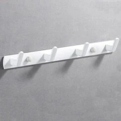 Crochet De Bain, Crochet De Porte De Manteau, 35 Cm, Blanc